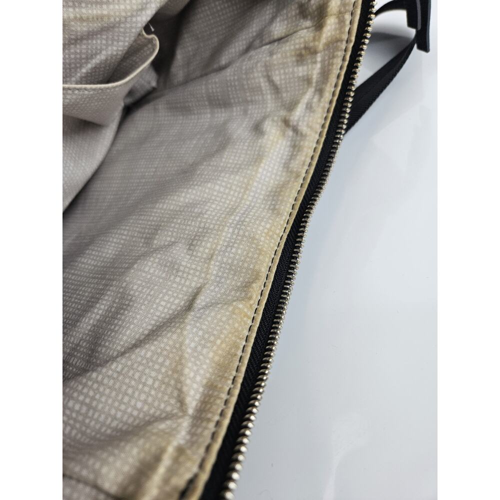 Vtg Brighton‎ Tony Black Nylon & Leather Crossbody Shoulder Front Organizer - Picture 9 of 9